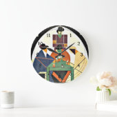 Theo van Doesburg - The Cardplayers, 1916, Cubism ラージ壁時計 (ホーム)