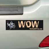 TheOandAVirus.comのカスタムなワウのステッカー バンパーステッカー (車上)