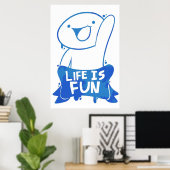 TheOdd1sOut Life is おもしろいグラフィティ ポスター (ホームオフィス)