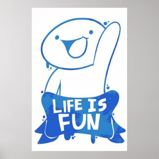 TheOdd1sOut Life is おもしろいグラフィティ ポスター