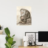 Theodor Kittelsen Troll 疑問に思のCC0232 ポスター (ホームオフィス)