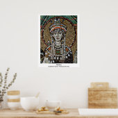 Theodora By Master Of San Vitale In Ravenna ポスター (キッチン)