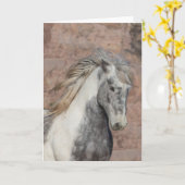 Theodore - Galloping to Freedom Greeting Card カード (黄色い花)