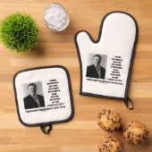 Theodore Roosevelt Doctrine Strenuous Life Quote 鍋つかみ&鍋敷きセット (トップダウン)