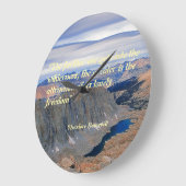 Theodore Roosevelt Quotation ラージ壁時計 (傾斜)