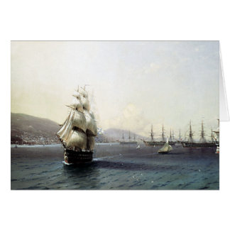 Theodosiaの湾の黒海の艦隊