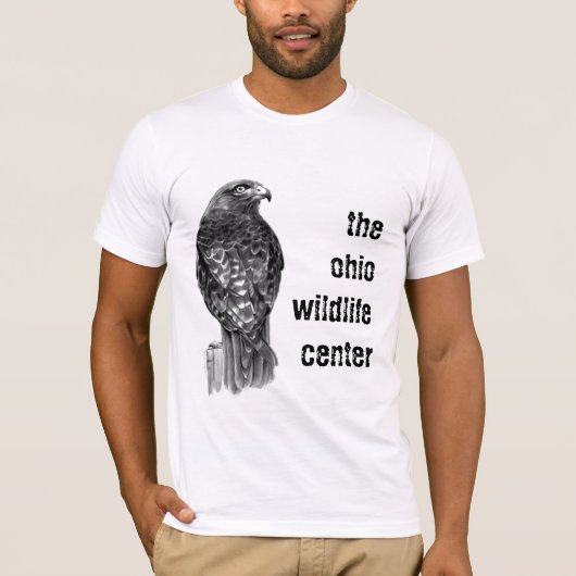 theohiowildlifecenter赤い尾タカ tシャツ (正面)