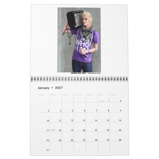 theOmniProje [q] t 2011の変な女性のカレンダー カレンダー (1月 2027)