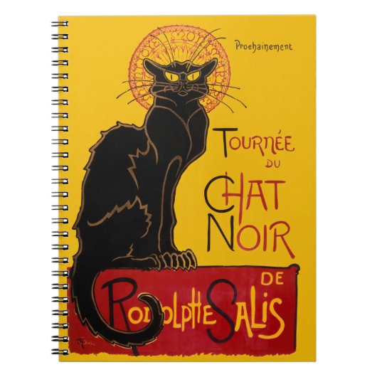 Theophile Steinlen - Le Chat Noir Vintage ノートブック (正面)