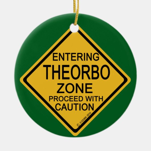 Theorboゾーンに入る セラミックオーナメント (正面)