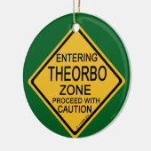 Theorboゾーンに入る セラミックオーナメント (左)