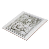 Theothrastus Paracelsus (1493-1541年)のポートレート、c タイル (側面)