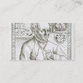 Theothrastus Paracelsus (1493-1541年)のポートレート、c 名刺 (裏面)