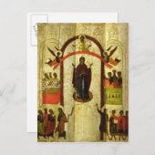 Theotokosのロシア人アイコンの保護 ポストカード (正面/裏面)