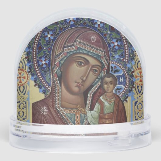 Theotokos and the Christ Child Orthodox Icon (裏面)