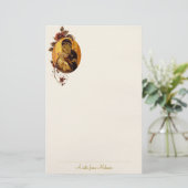 Theotokos of Vladimir Orthodox Christian Custom 便箋 (スタンド正面)