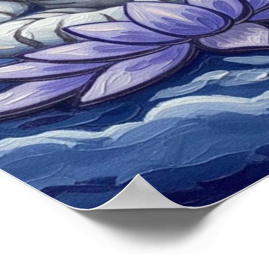 ThePath2Peace:ZenWhiteTiger ポスター (角)