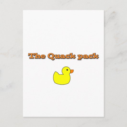 thequackpack.png ポストカード (正面)