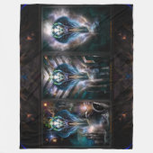 Thera Queen Fractal Trilogy 2XFrame フリースブランケット (正面)