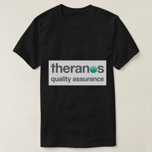 Theranos品質保証、帽子 Tシャツ (デザイン正面)