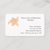 Therapeutic and Relaxation Massages business cards 名刺 (正面)