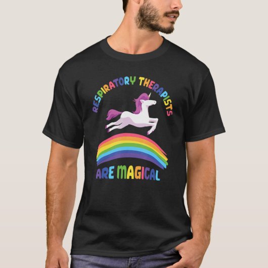 Therapist Are Magical   Unicorn Respiratory Therap Tシャツ (正面)