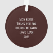 Therapist by Day, Christmas Elf by Night オーナメント (裏面)