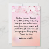 Therapist Client Thank You – Pink Empowerment Card サンキューカード (裏面)