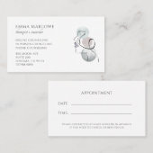 Therapist Counselor Business & Appointment Card 名刺 (正面/裏面)