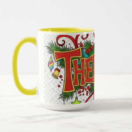 Therapist- Cute Festive Professionals Mug マグカップ (左)