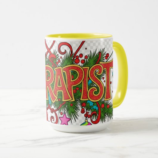 Therapist- Cute Festive Professionals Mug  マグカップ (正面右)