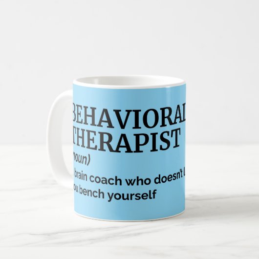Therapist Definition Funny Office Mug コーヒーマグカップ (正面左)
