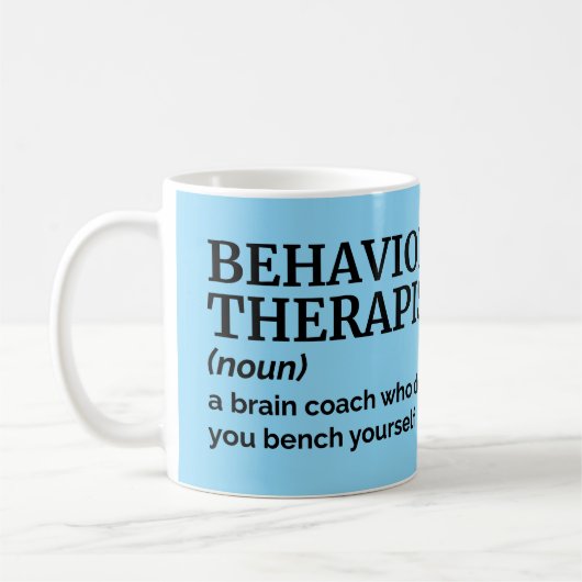 Therapist Definition Funny Office Mug コーヒーマグカップ (左)