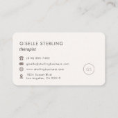 Therapist Feminine Professional 名刺 (裏面)