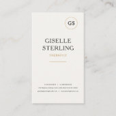 Therapist Mental Health Minimalist Professional  名刺 (正面)