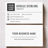 Therapist Psychologist Company Logo 名刺