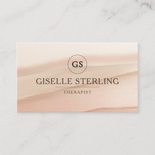 Therapist Psychologist Terracotta 名刺 (正面)