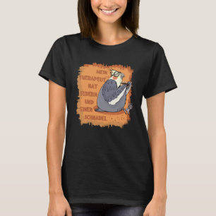 Therapot mit Federn & Schnabel.ニムフェンシチチ Tシャツ