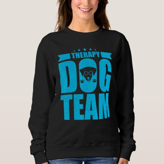 Therapy Dog Design - Therapy Dog Team スウェットシャツ (正面)