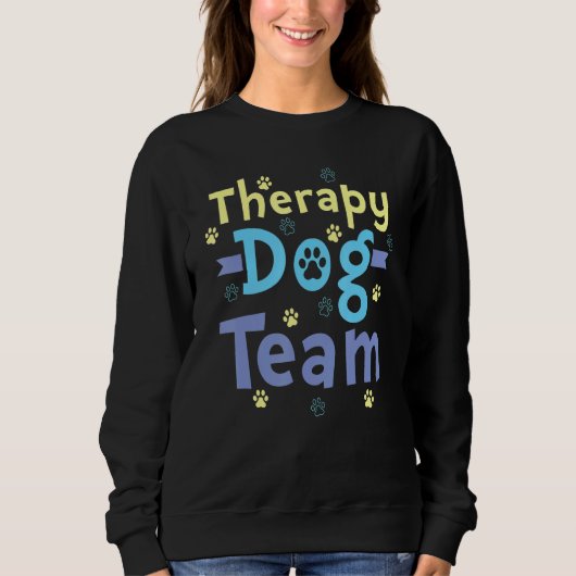 Therapy Dog Design - Therapy Dog Team_1 スウェットシャツ (正面)