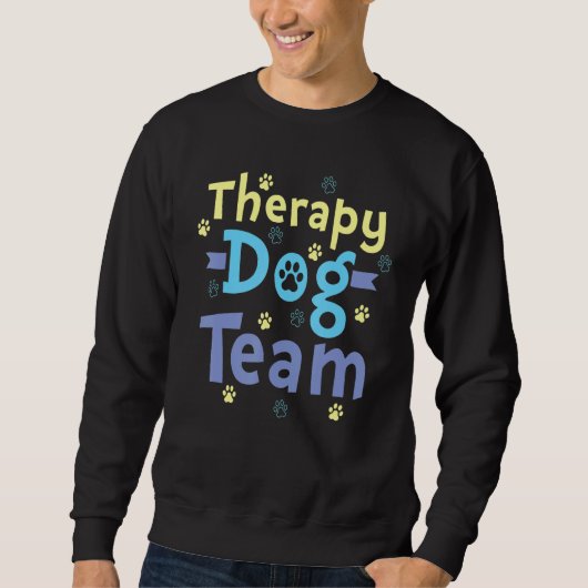 Therapy Dog Design - Therapy Dog Team_1 スウェットシャツ (正面)