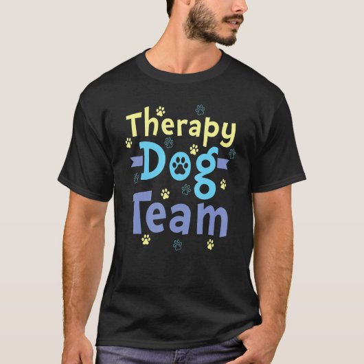 Therapy Dog Design - Therapy Dog Team_1 Tシャツ (正面)