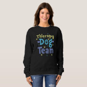 Therapy Dog Design - Therapy Dog Team Premium スウェットシャツ (正面フル)