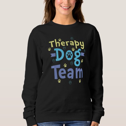 Therapy Dog Design - Therapy Dog Team Premium スウェットシャツ (正面)