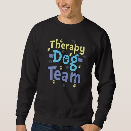 Therapy Dog Design - Therapy Dog Team Premium スウェットシャツ (正面)