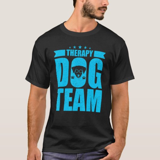 Therapy Dog Design - Therapy Dog Team Tシャツ (正面)