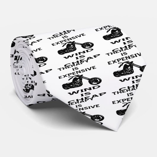 Therapy Is Expensive Biker Wind Is Cheap ネクタイ (ロール)