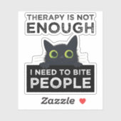 Therapy Is Not Enough - I Need To Bite People シール (シート)