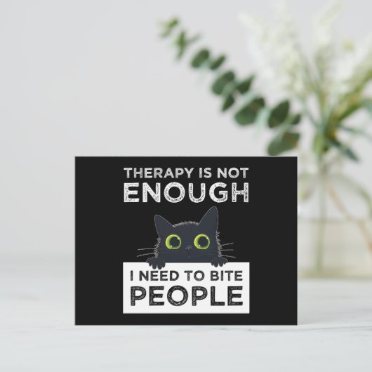Therapy Is Not Enough - I Need To Bite People ポストカード (スタンド正面)