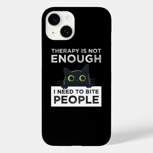 Therapy Is Not Enough - I Need To Bite People Case-Mate iPhoneケース (裏面)